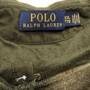 Polo Olive Green Henley shirt
